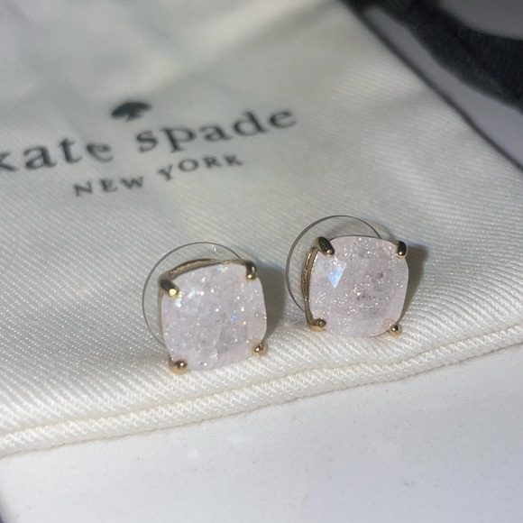 KATE SPADE Crystal Square Opal Stud Earrings - Picture 5 of 12